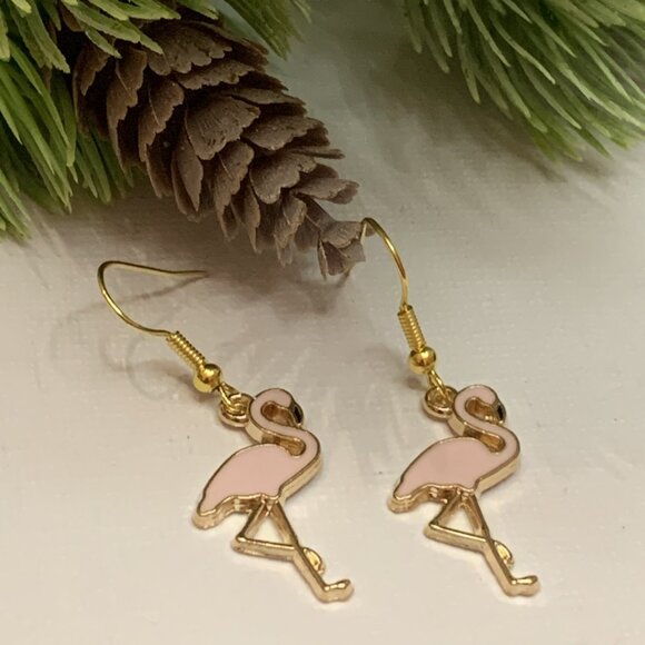 Flamingo Earring, Flamingo Jewelry, Florida Earrings, Gift Idea, Silly Animal - Picture 8 of 8